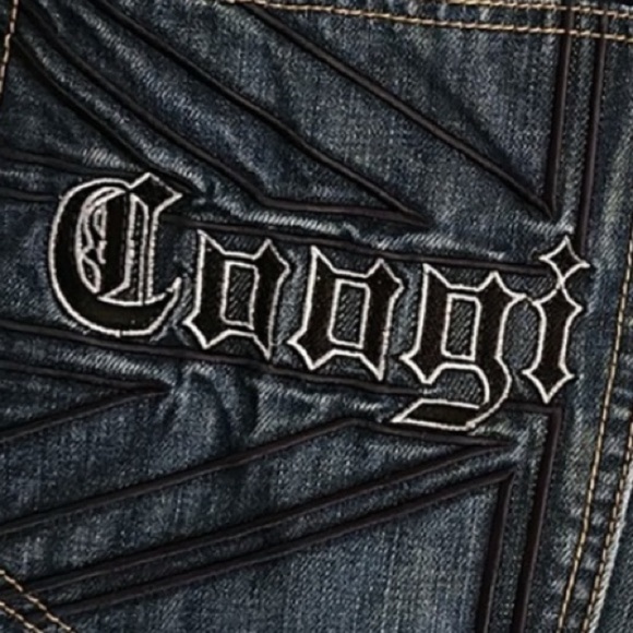 COOGI Jeans Embroidered COOGI Spellout Heritage 5 Pockets W38 L34 Urban Hip Hop - Picture 4 of 16